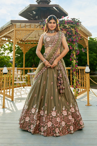 Olive Lehenga Olive Lehenga