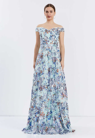 Bling Blue Gown Bling Blue Gown