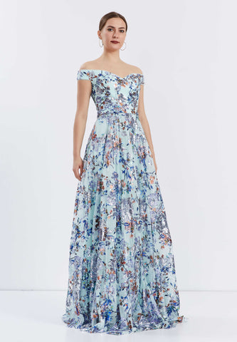 Bling Blue Gown Bling Blue Gown