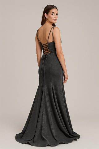 Metallic Grey Gown Metallic Grey Gown
