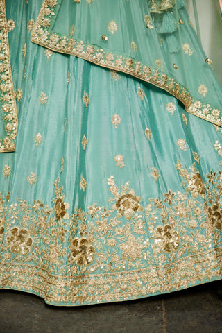 Mint Blue Lehenga Mint Blue Lehenga