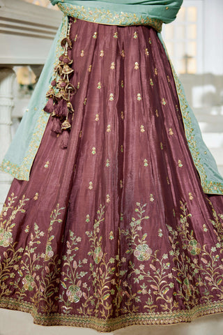 Burgundy Lehenga Burgundy Lehenga