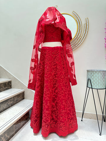 Indian Red Lehenga Indian Red Lehenga