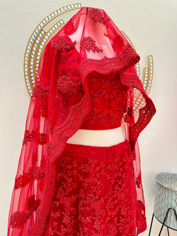 Indian Red Lehenga Indian Red Lehenga