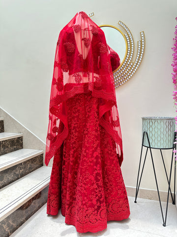Indian Red Lehenga Indian Red Lehenga