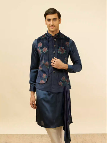 Floral Jacket Kurta Set Floral Jacket Kurta Set