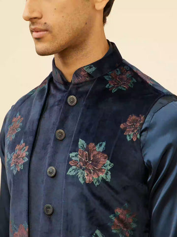 Floral Jacket Kurta Set Floral Jacket Kurta Set
