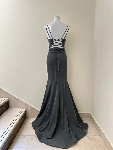 Metallic Grey Gown Metallic Grey Gown