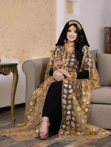 Golden Sequined  Kaftan Golden Sequined  Kaftan