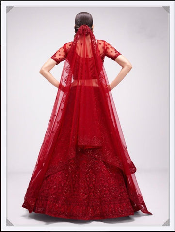 Indian Red Lehenga Indian Red Lehenga