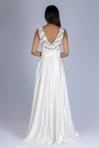 White Satin Gown White Satin Gown