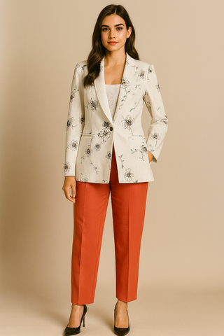 Floral Business Suit Floral Business Suit