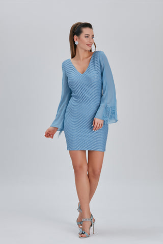 Blue Fur Dress Blue Fur Dress