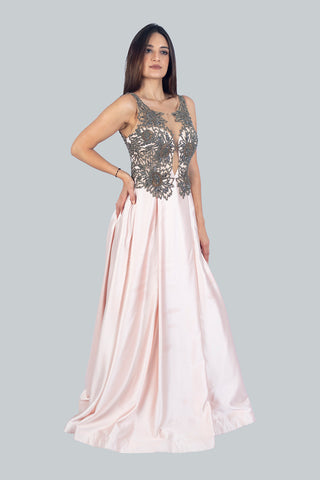 Pastel Satin Gown Pastel Satin Gown