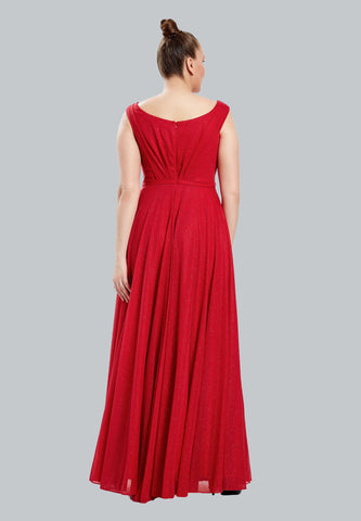 Plus Size Cold Shoulder Gown Plus Size Cold Shoulder Gown