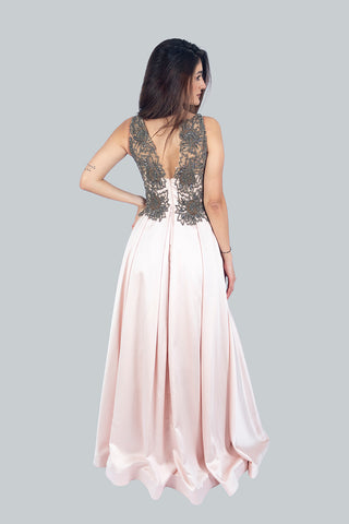 Pastel Satin Gown Pastel Satin Gown