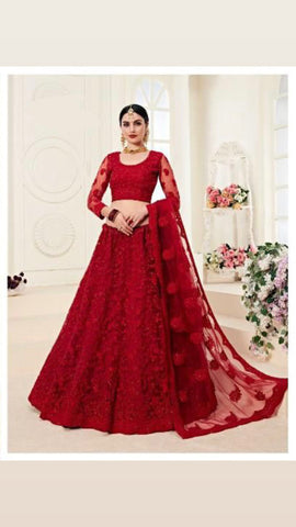 Indian Red Lehenga Indian Red Lehenga