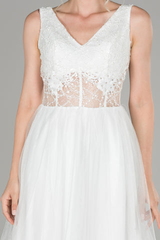 White Evening Dress