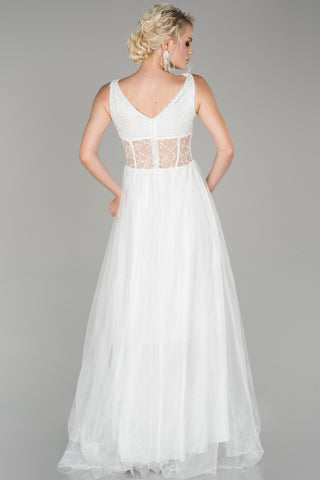 White Evening Dress