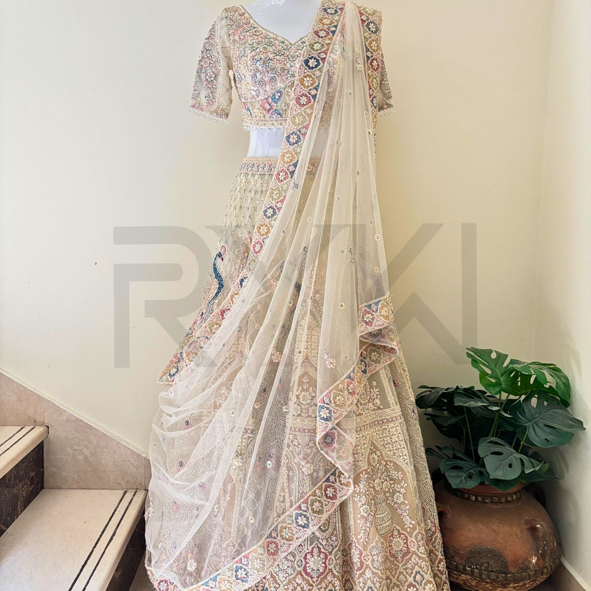 Ivory Lehenga RYWSHA