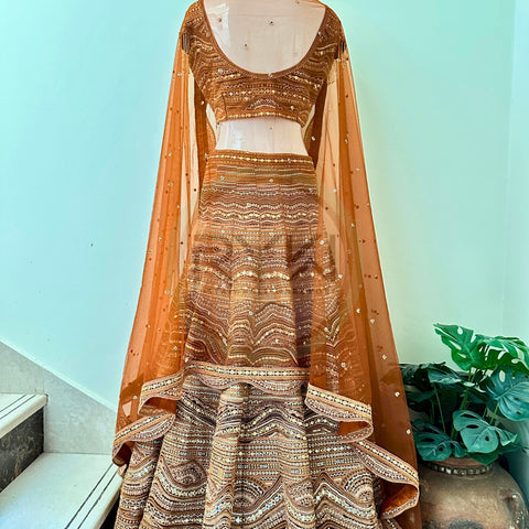 Bronze Lehenga RYWSHR