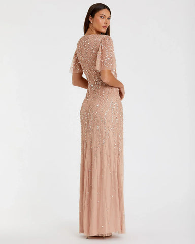 Pink Sequined Dress RYWANJ