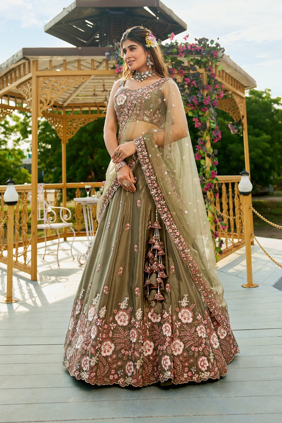 Olive Lehenga