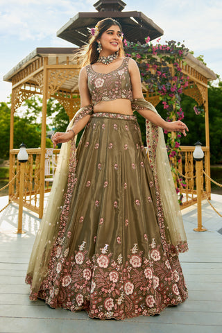 Olive Lehenga