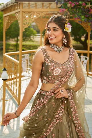 Olive Lehenga