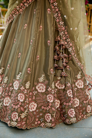 Olive Lehenga