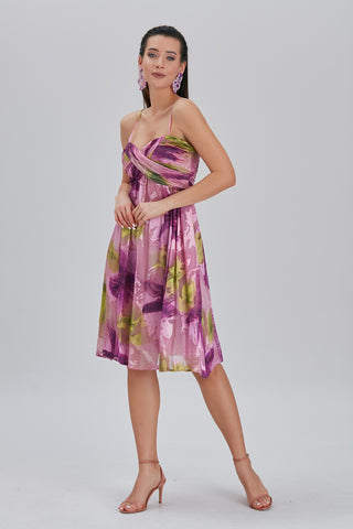 Spaghetti Print Dress