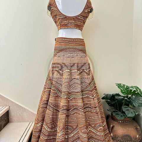 Bronze Lehenga RYWSHR