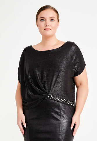 Faux Leather Bodycon Dress