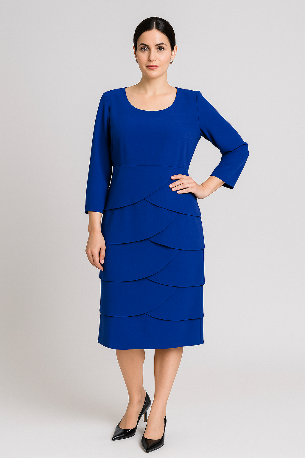 Plus Size Ruffle Dress