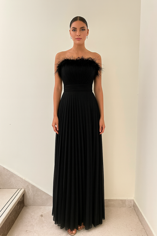 Black Fur Dress