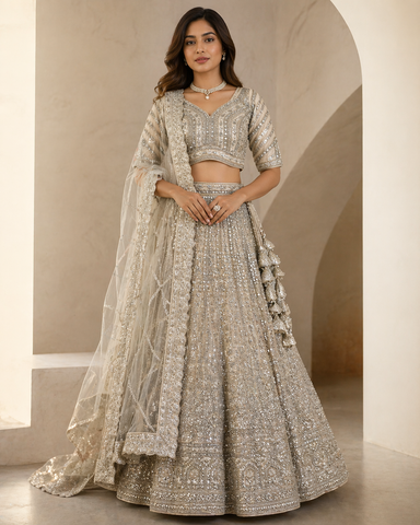 Ivory Lehenga RYWELV