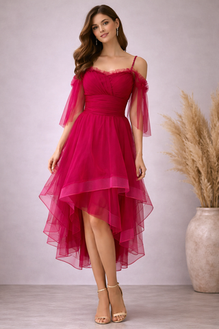 Fuchsia Frill Dress
