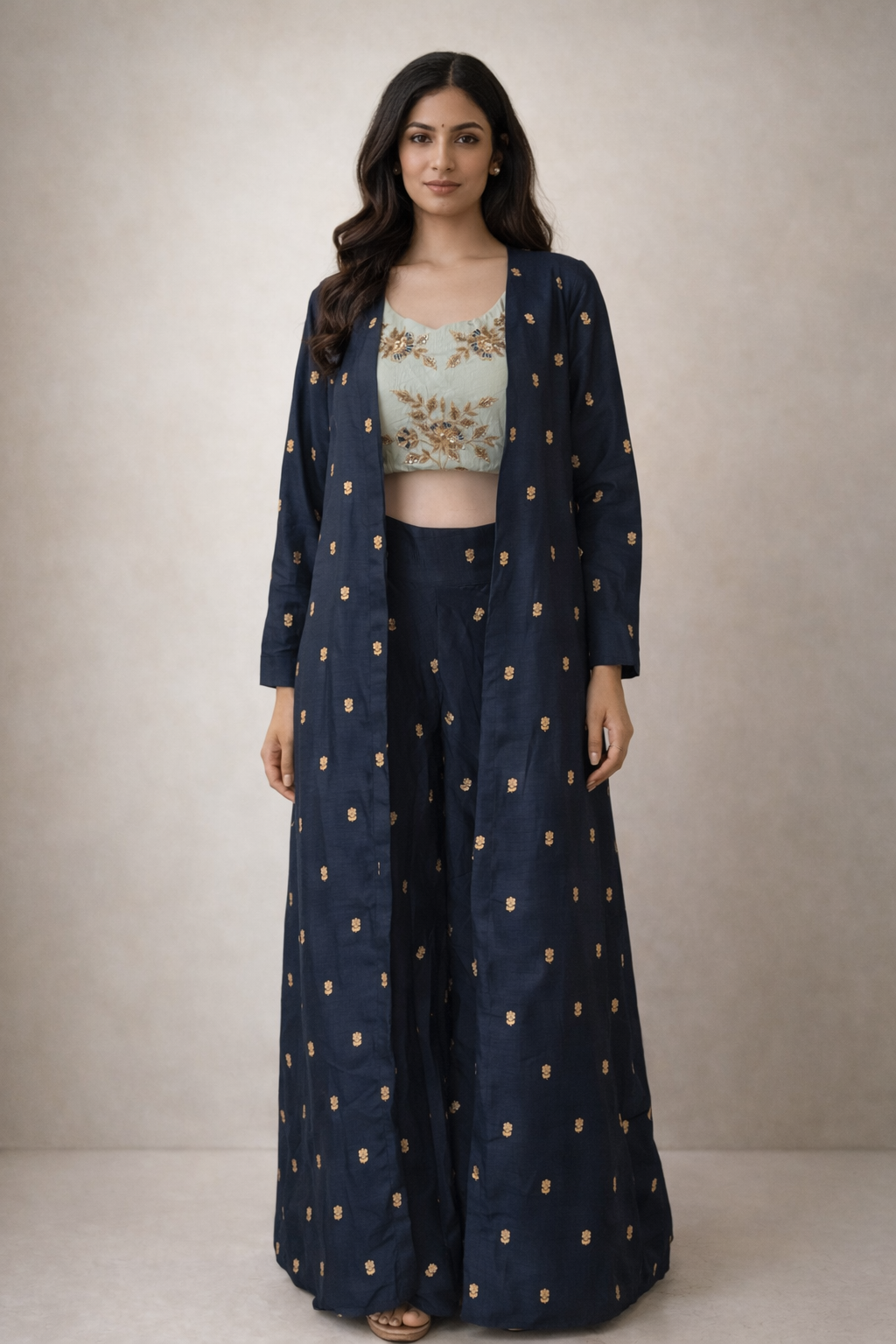 Palazzo Shrug Set