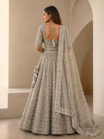 Ivory Lehenga RYWELV