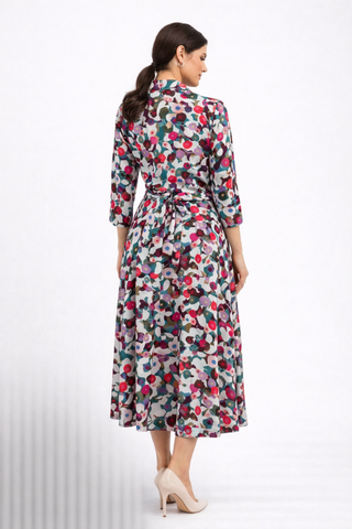 Collared Floral Dress