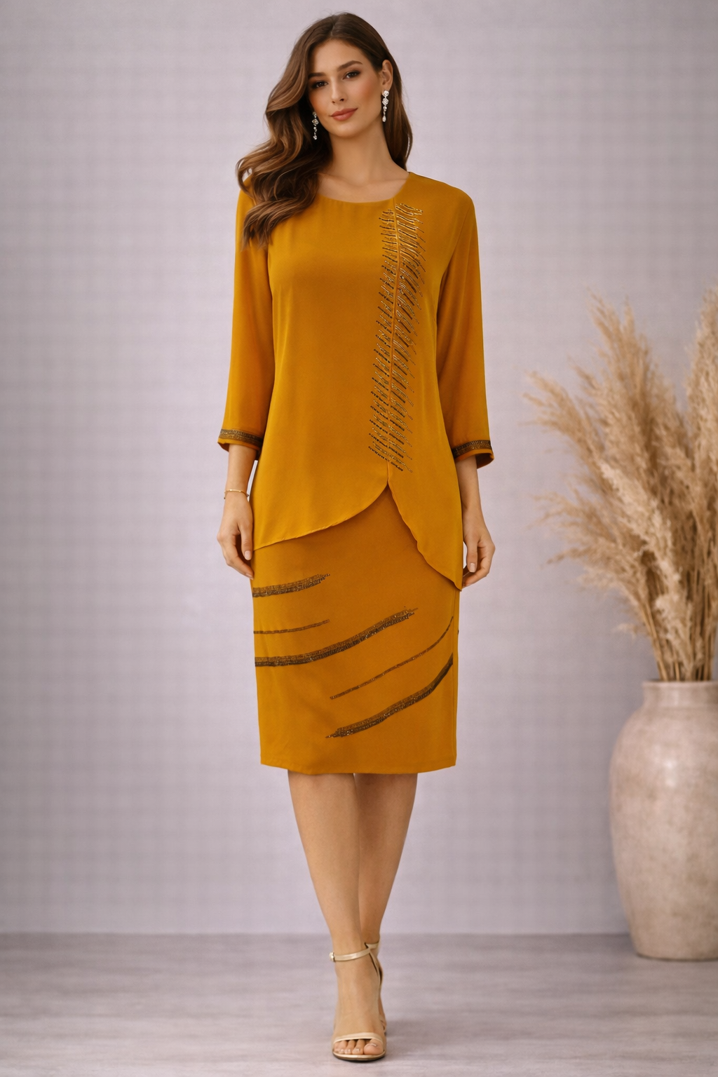 Plus Size Cape Dress