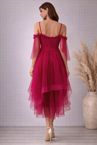 Fuchsia Frill Dress