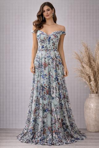 Bling Blue Gown