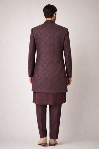 Burgundy Sherwani RYWUVI
