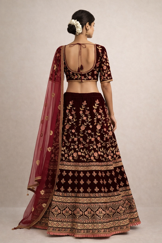 Velvet Lehenga