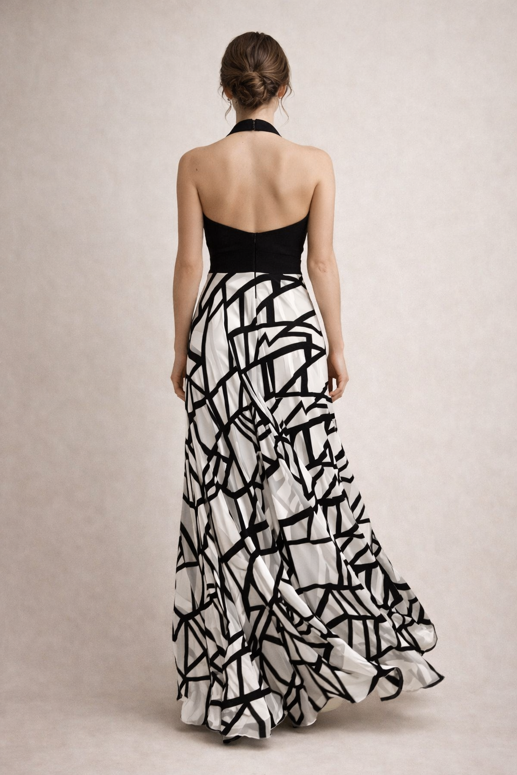 Halter Print Dress