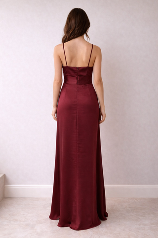 Wrap Satin Dress