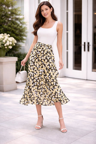 Floral Long Skirt