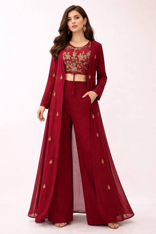 Indowestern Shrug Set