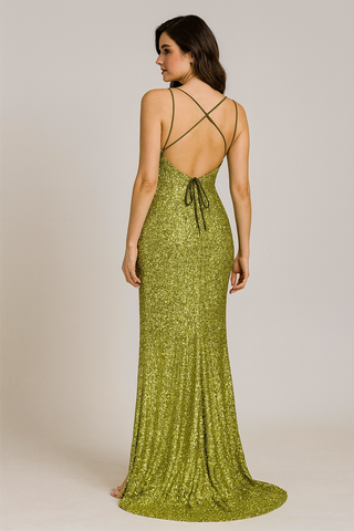 Green Sequin Dress